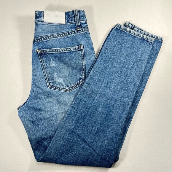PISTOLA Jeans Skinny Fit High Rise Distressed P6626KEE-IMM Blue Size 25 - Picture 1 of 9